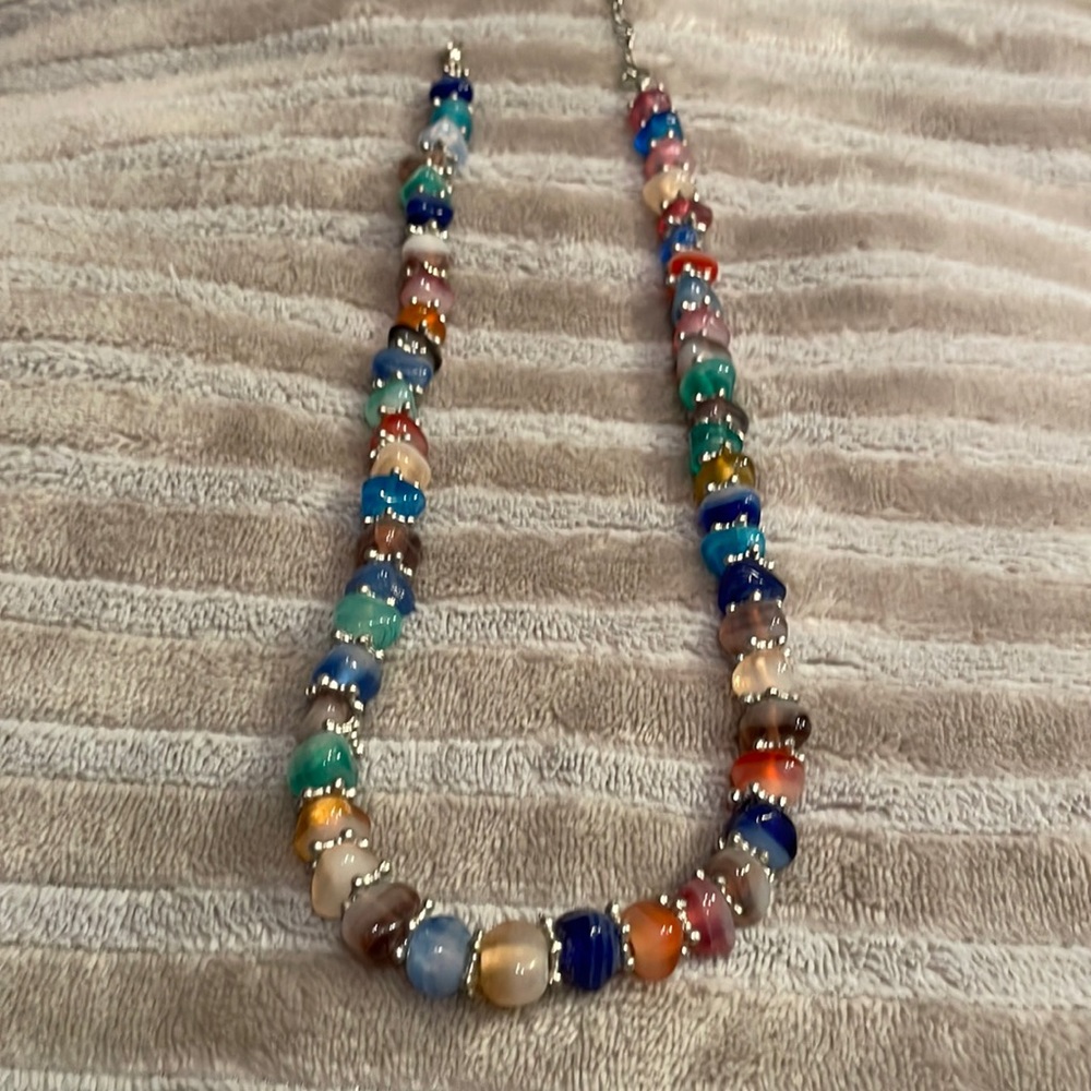 Colourful bead necklace